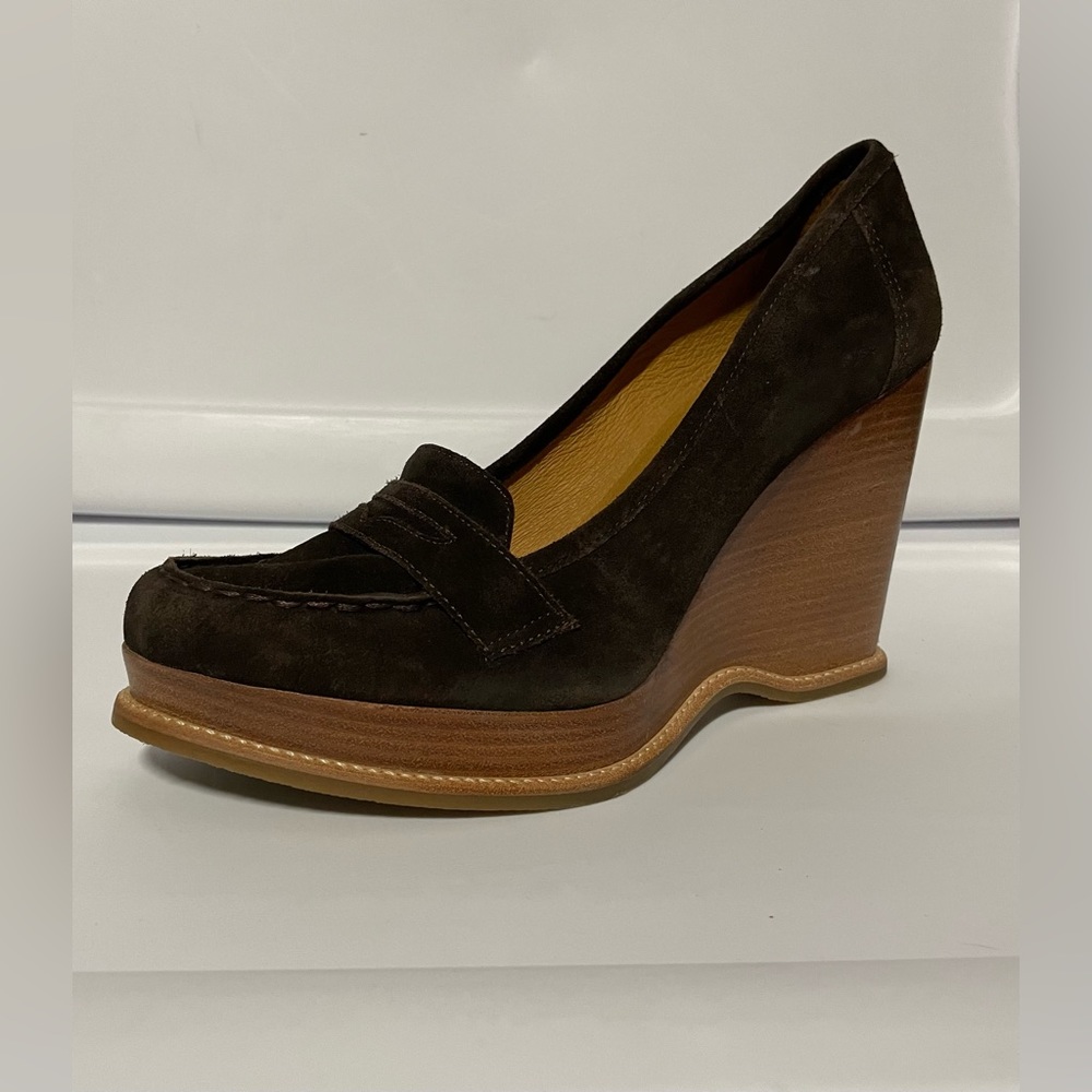 Michael Kors Suede Wedge Shoes, Size 9 1/2 M